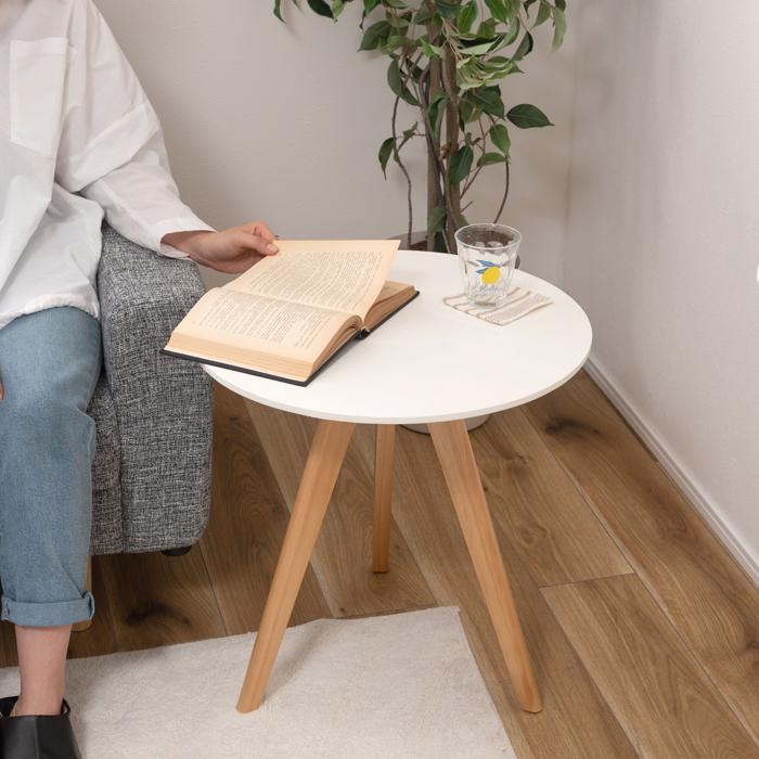 ラウンドサイドテーブル テーブル 机 家具 木 サイドテーブル 送料無料 東谷 TAP-005 | 東谷 | 05