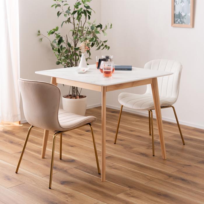 東谷 スクエアテーブル 机 二人掛け 家具 木 ひとり暮らし テーブル