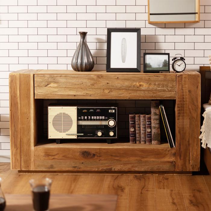 コンソール 机 収納 Arte 木製 天然木 テレビ台 送料無料 東谷 WE-883 | 東谷 | 10