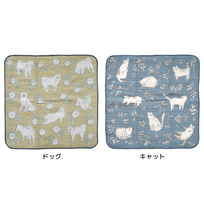 クロム　ハンカチ　ねこちゃん柴犬さん柄 クロム ハンカチ ネコちゃん 柴犬さん柄 19枚 クロム ハンカチ