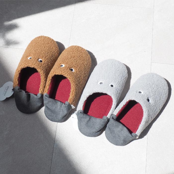 ルームシューズ メンズ pegoppa スリッパ 2way バブーシュ 目 男性サイズ 現代百貨 A650 |  | 06