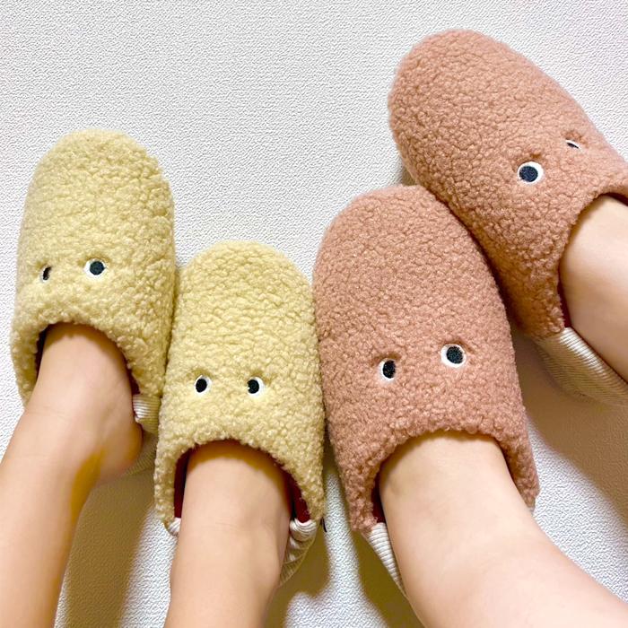 ルームシューズ キッズ pegoppa スリッパ 2way バブーシュ 目 かわいい 現代百貨 A705 |  | 03