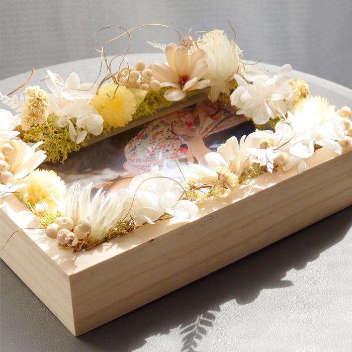 写真立て フラワーアレンジ 卒業 入学 祝い フォトフレーム