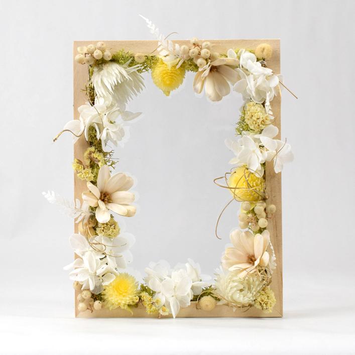 写真立て フラワーアレンジ 卒業 入学 祝い フォトフレーム ドライ