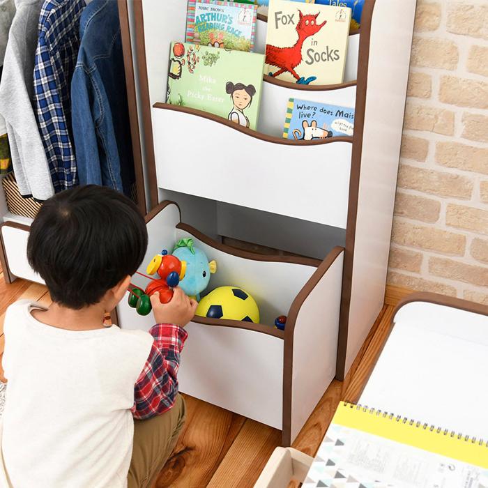 JK-PLAN（ジェイケイ・プラン） 絵本棚 おもちゃ 絵本 ラック ソフト