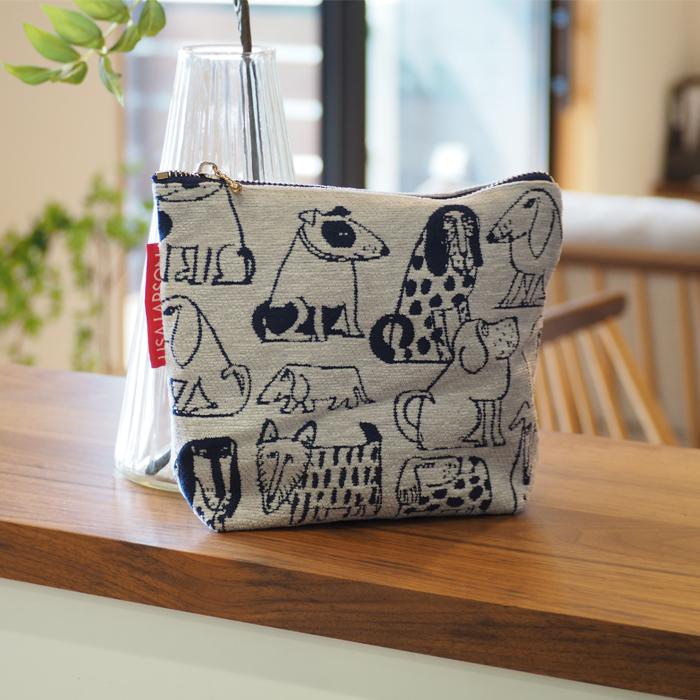 Lisa Larson（リサラーソン） ドッグポーチ ポーチ 北欧 いぬ