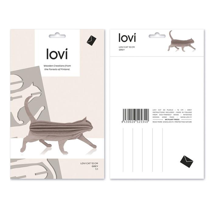 [新品未開封] lovi ロヴィ 4点 Lovi（ロヴィ） ネコ 猫 北欧 インテリア 動物 工作 メッセージカード