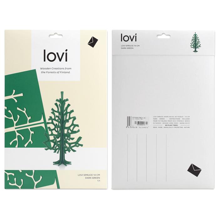 lovi もみの木 ツリー 14cm DarkGreen 北欧 インテリア 工作 メッセージカード ロヴィ フィンランド | lovi | 05