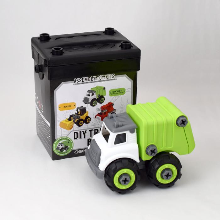 magnet DIY TRUCK BOX グリーン おもちゃ 知育 玩具 組み立て 6歳以上