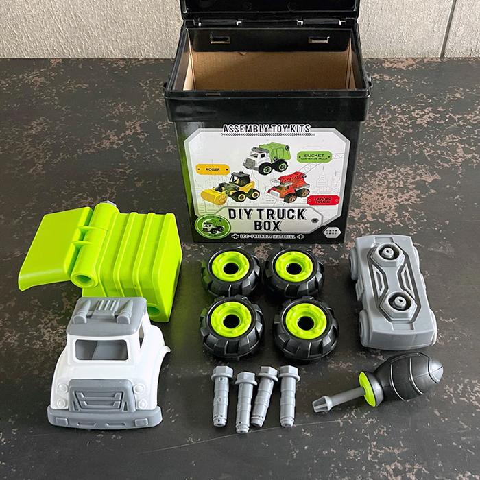 magnet DIY TRUCK BOX グリーン おもちゃ 知育 玩具 組み立て 6歳以上