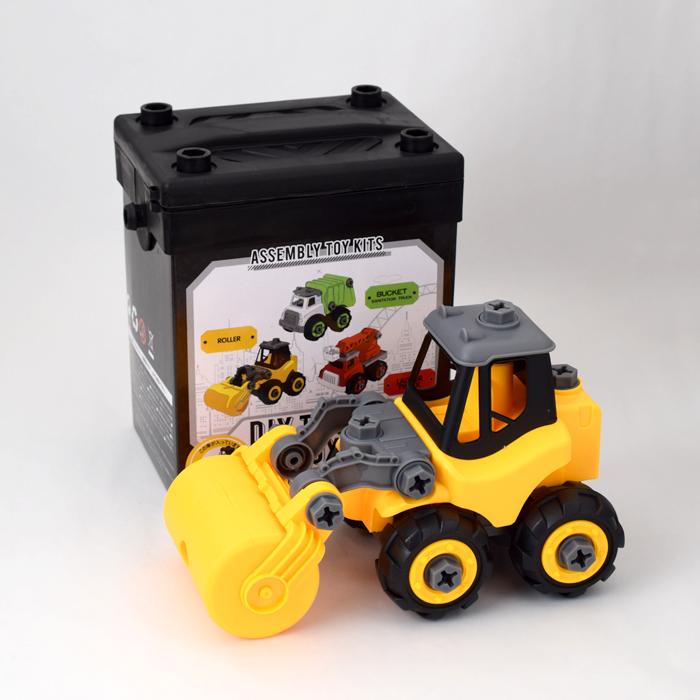 magnet DIY TRUCK BOX イエロー おもちゃ 知育 玩具 組み立て 6歳以上