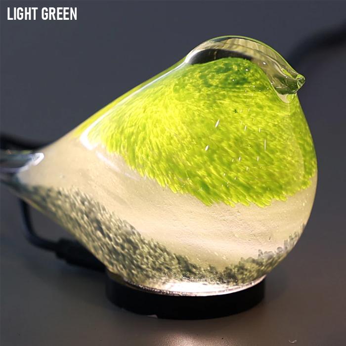 magnet HEALING LITTLE BIRD ライト 鳥 ガラス 置き物 インテリア