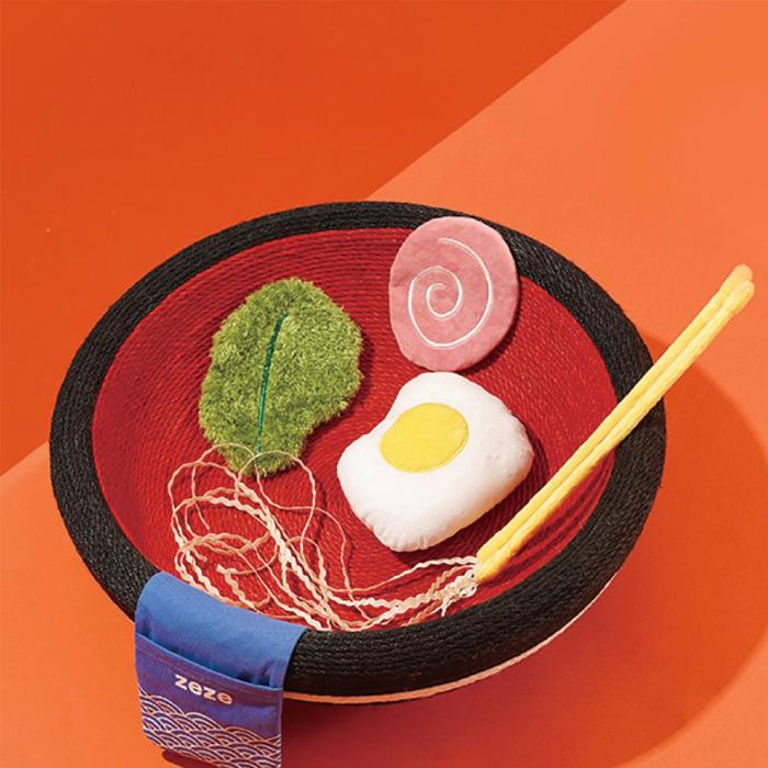 YUMMY ねこ ペットグッズ ベッド 猫グッズ ラーメン 送料無料 zeze