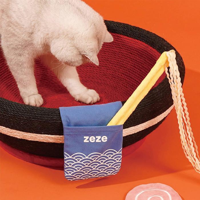 YUMMY ねこ ペットグッズ ベッド 猫グッズ ラーメン 送料無料 zeze