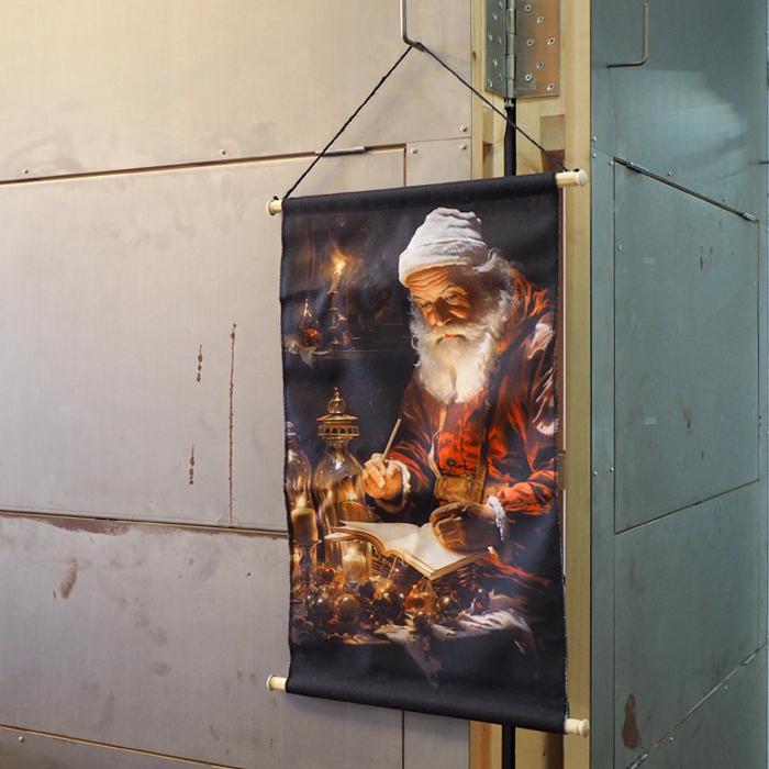 LEDウォールタペストリー ホリデーサンタ クリスマス タペストリー サンタ ノースクリスマス 北欧 丸和貿易 4009132 | 丸和貿易 | 01