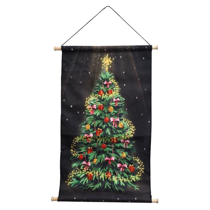 LEDウォールタペストリー デコレーションツリー クリスマス タペストリー ツリー ノースクリスマス 北欧 丸和貿易 4009132 | 丸和貿易 | 07