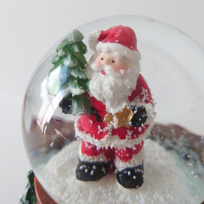 丸和貿易 スノードーム ファイヤープレイス クリスマス サンタ
