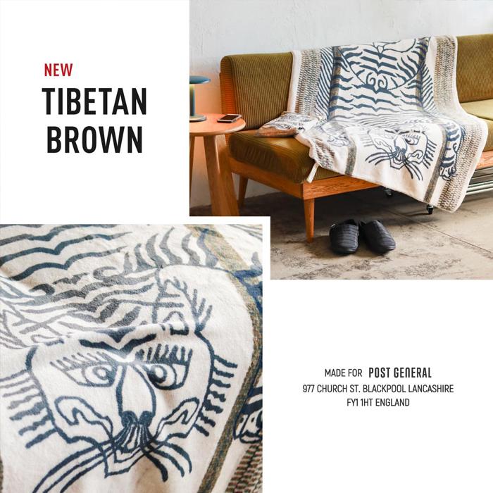フランネル フリースブランケット チベタンタイガー ブランケット 防寒 FLANNEL FLEECE BLANKET POST GENERAL | POST GENERAL | 06