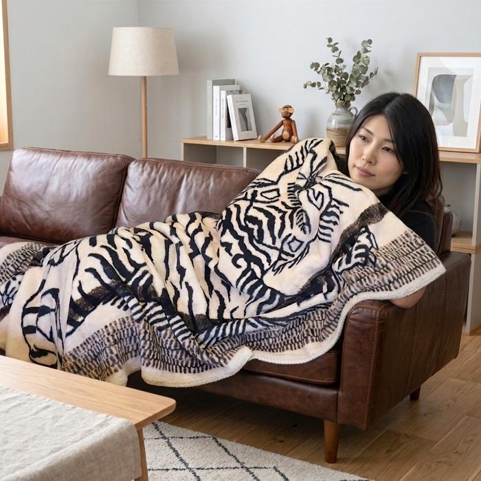 フランネル フリースブランケット チベタンタイガー ブランケット 防寒 FLANNEL FLEECE BLANKET POST GENERAL | POST GENERAL | 10