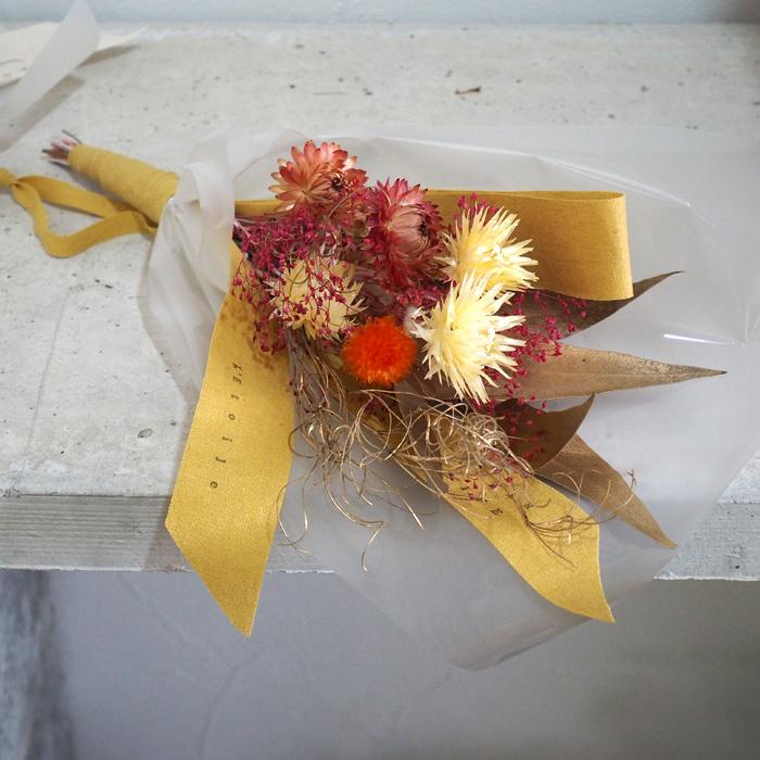 リボンスワッグ フラワーアレンジ ドライフラワー 花 飾り プレゼント