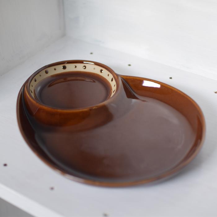 ランチプレート アメ軸／乳白／織部 dotシリーズ RIPPOU 瀬戸焼