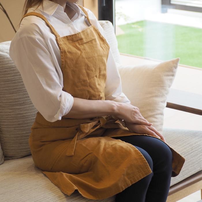 COCO WALK（ココウォーク） スリットラップ エプロン 日本製 ポケット