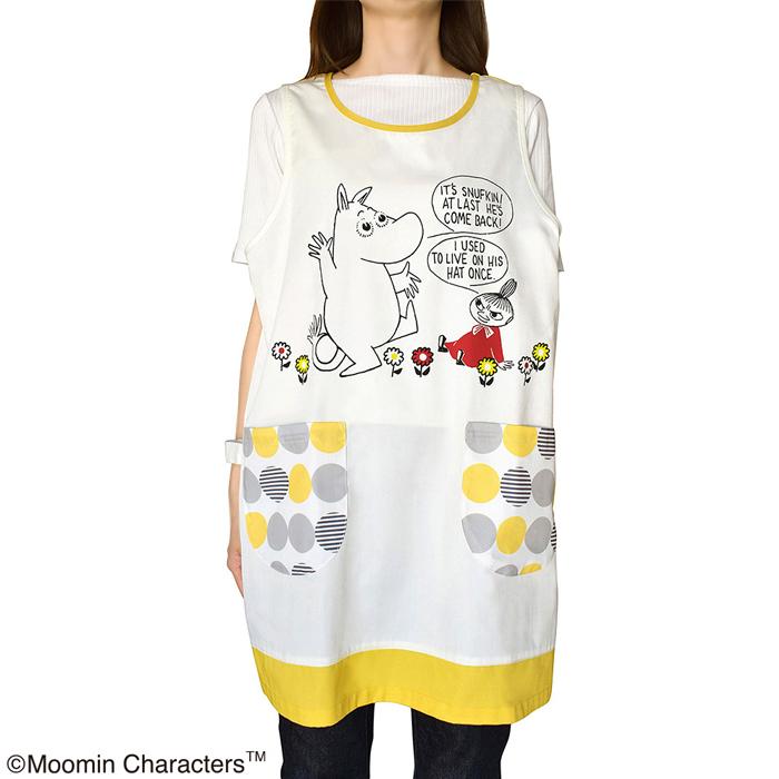 ムーミン エプロン モダンサークル イエロー 看護師 介護士 保育士 北欧 | MOOMIN | 04