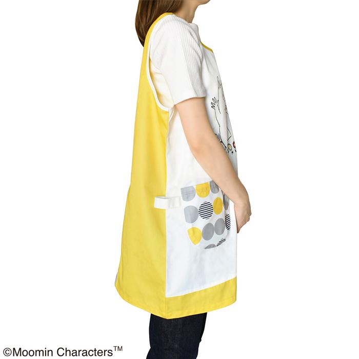 ムーミン エプロン モダンサークル イエロー 看護師 介護士 保育士 北欧 | MOOMIN | 06