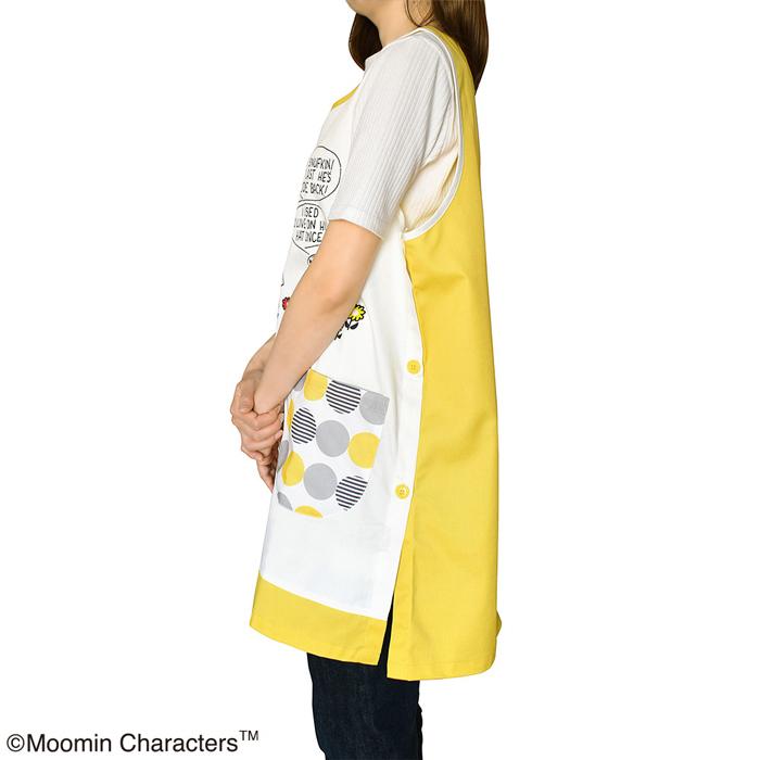 ムーミン エプロン モダンサークル イエロー 看護師 介護士 保育士 北欧 | MOOMIN | 07