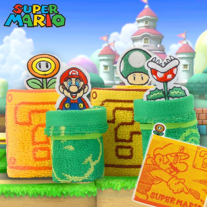 任天堂 スーパーマリオ ループタオル ミニタオル タオルハンカチ