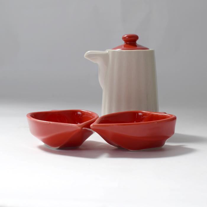 瀬戸焼醤油さし2点セット 瀬戸焼 陶器製 醤油さし 2個セット 醤油さしセット 小鉢 醤油