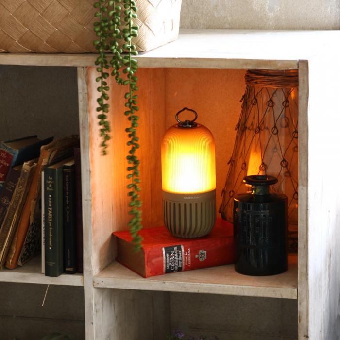 SPICE of Life ゆらぎカプセルスピーカー カーキ ランタン 照明