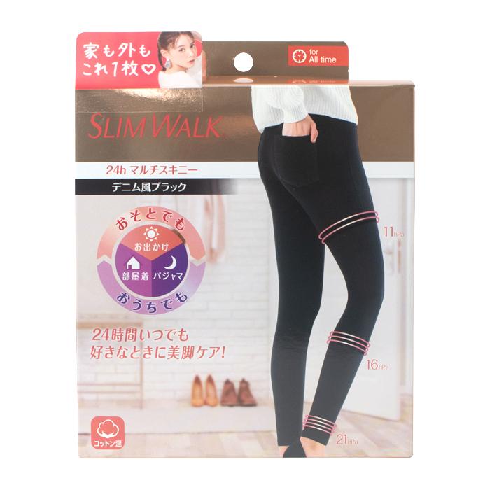 ピップ スリムウォーク 24h マルチスキニー デニム風ブラック