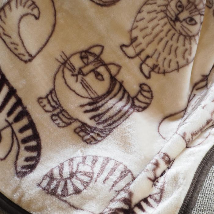 ひざ掛け リサラーソン スケッチキャット ブランケット ねこ 北欧 防寒 LISALARSON | Lisa Larson | 05