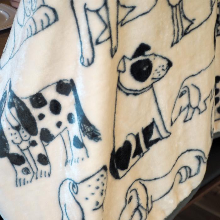 ひざ掛け リサラーソン スケッチドッグ ブランケット イヌ 北欧 防寒 LISALARSON | Lisa Larson | 04