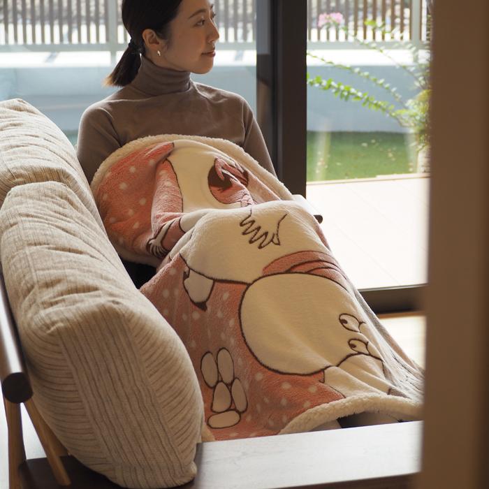 ひざ掛け ムーミン 雪玉 ブランケット 北欧 シープボア 防寒 MOOMIN | MOOMIN | 03