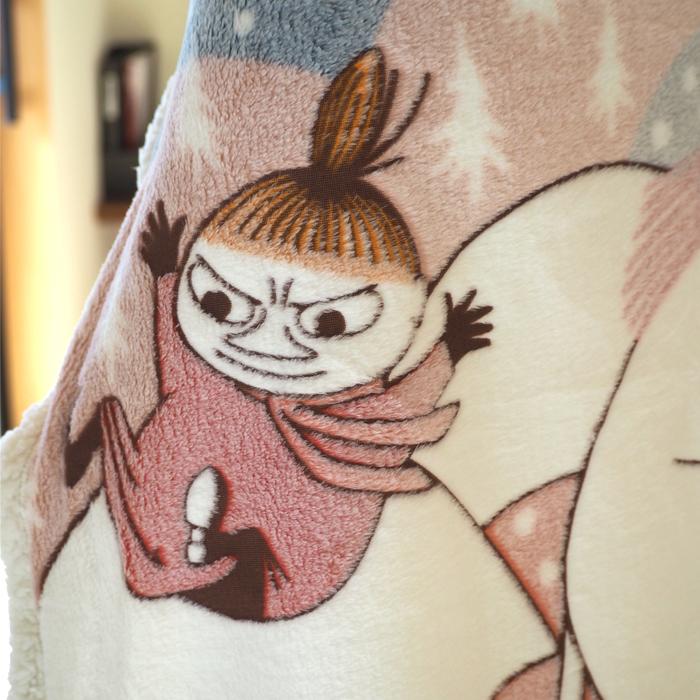 ひざ掛け ムーミン 雪玉 ブランケット 北欧 シープボア 防寒 MOOMIN | MOOMIN | 05