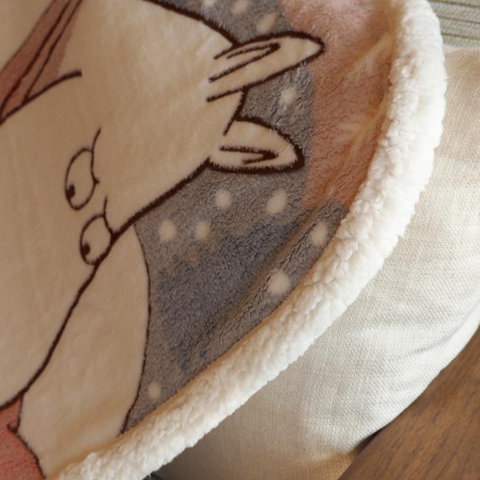 ひざ掛け ムーミン 雪玉 ブランケット 北欧 シープボア 防寒 MOOMIN | MOOMIN | 06
