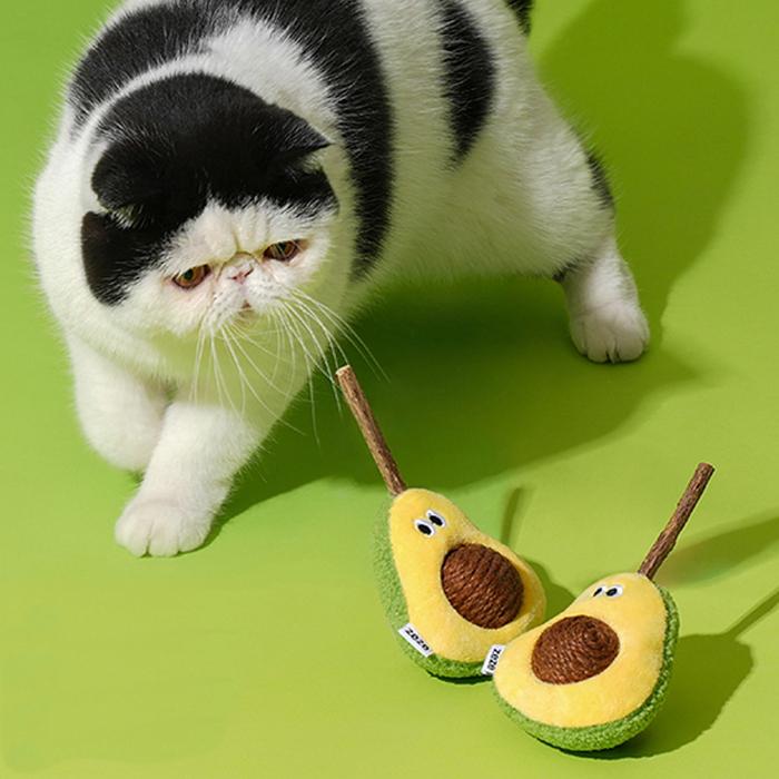 CAT WOOD BALL TOY ねこ おもちゃ ペットグッズ またたび アボカド 猫