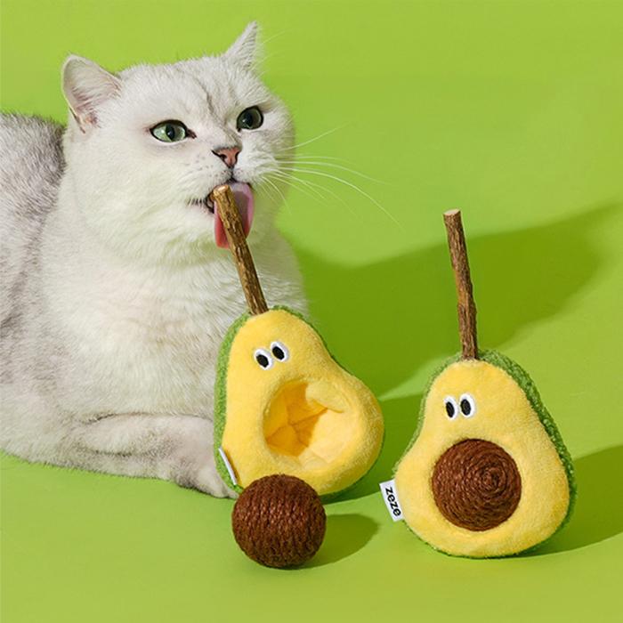 CAT WOOD BALL TOY ねこ おもちゃ ペットグッズ またたび アボカド 猫