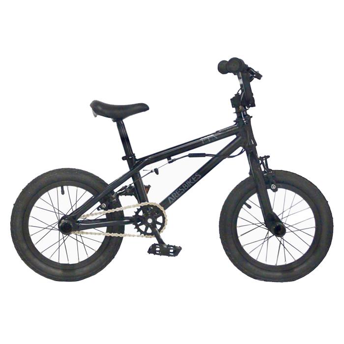 室内保管】ARES BIKES STN-AL キッズBMX ブラック 室内保管】ARES