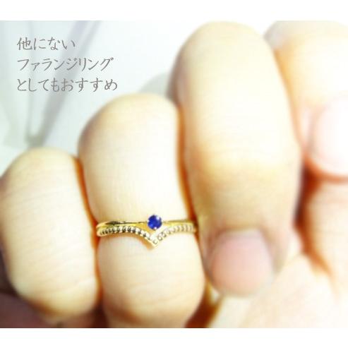K18 サファイアゴールドリング Sapphire 18K 18金指輪 18金 リング 指輪 天然サファイア K18 ゴールド ティアラモチーフ