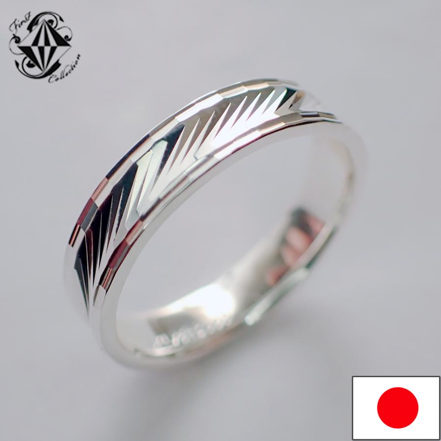 リング 指輪 レディース メンズ 18金 K18 シルバー シルバーリング SV1000 純銀 4mm ストリームカット 幅広 ダイヤモンドミラーカット |  | 01