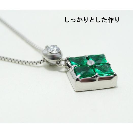18金 ペンダント ネックレス ダイヤモンド エメラルド 天然 18金 ペンダント ネックレス ダイヤモンド エメラルド 天然