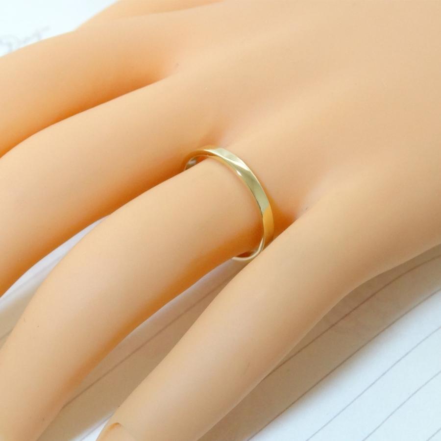 K18 18金 リング 指輪 レディース メンズ 2mm 幅広 1mm 厚 K18 18金 リング 指輪 レディース メンズ 2mm 幅広 1mm 厚
