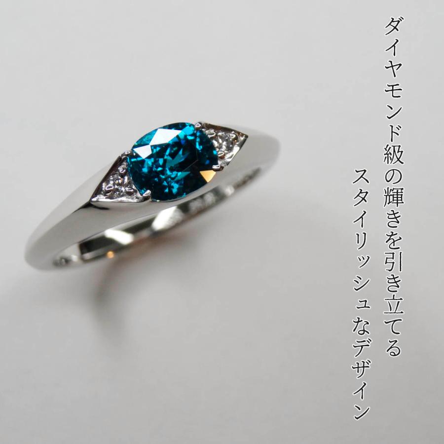 ギラギララタナキリーブルージルコンK10ダブルワッカミル打ちシルバーリング10号 ラタナキリ ブルージルコン ダイヤ リング 天然 プラチナ PT900