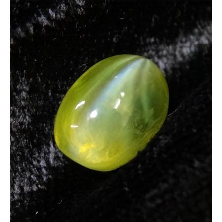 天然 未処理 クリソベリルキャッツアイ6.289ct(ソーティングシート付き