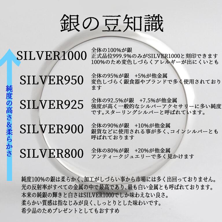 純銀 シルバー シンプル リング レディース メンズ 甲丸 幅広 7mm 指輪