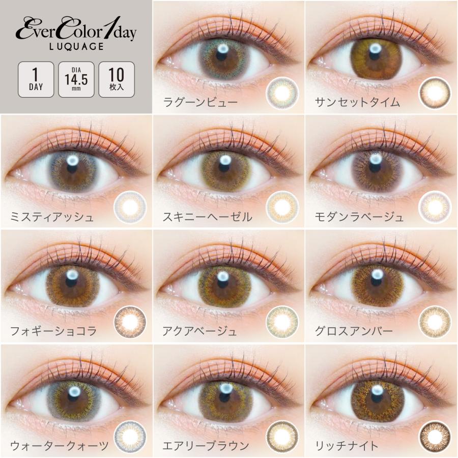 カラコン エバーカラーワンデー ルクアージュ 10枚入 ×1箱 | アイセイ | 13