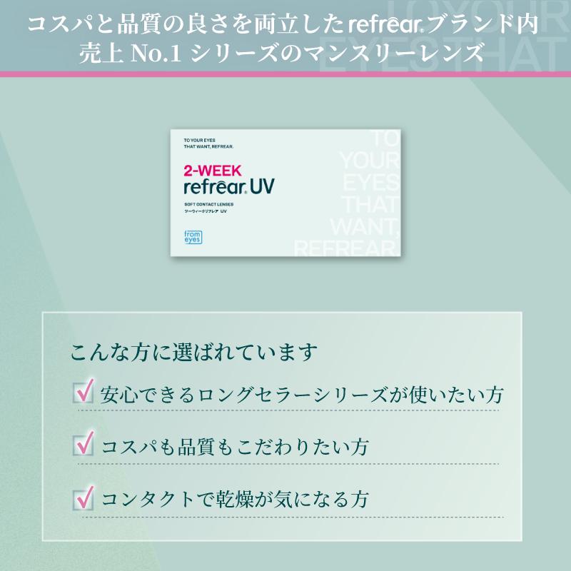 コンタクトレンズ　2week 2ウィーク　リフレアUV 6枚入×2箱 処方箋不要 コンタクトレンズ　2week 2週間 | フロムアイズ | 02